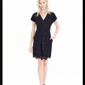Banana Republic Navy Lace Dress